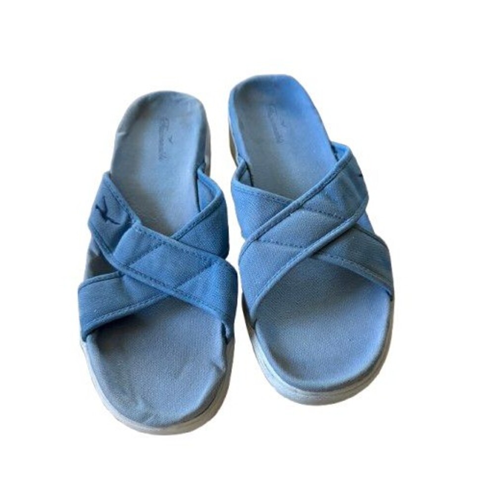 Faconnable Vintage Women's Canvas Slip On Sandals Size 9.5 - 10